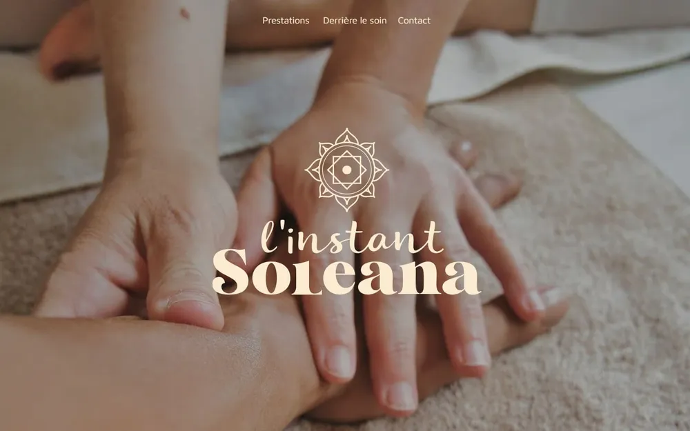 Présentation des soins et prestations de l'Instant Soleana.